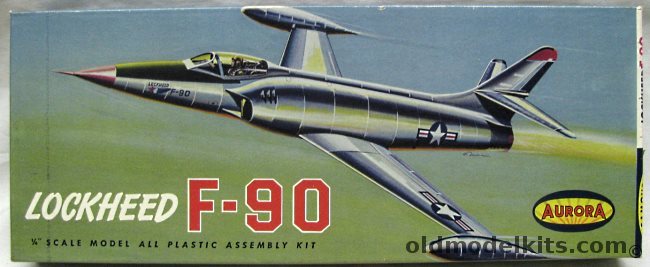 Aurora 1/48 Lockheed F-90 Fighter, 33 plastic model kit